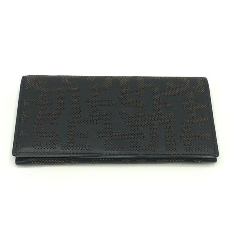 【中古】DIESEL CONTINENTAL ZIP DETACHABLE COIN CASE 長財布 X09693 P5587 ブラック ブラウン ディーゼル[10]