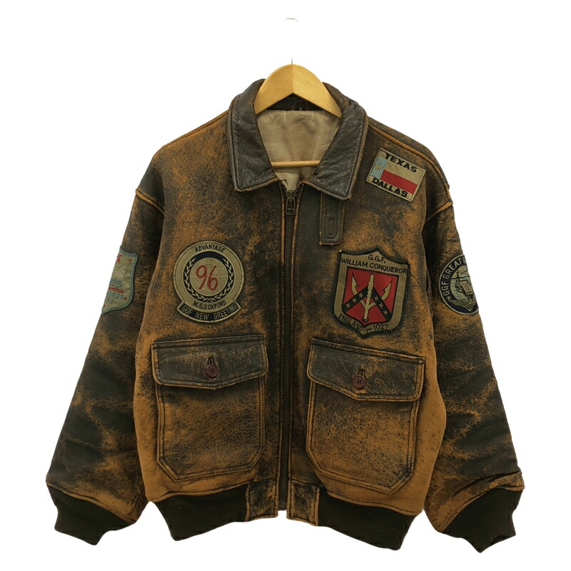 70s A-2フライトジャケット TALONジップ レザー ジャケット 70s USAF A-2 TYPE レザー フライト ジャケット 40 - メルカリ