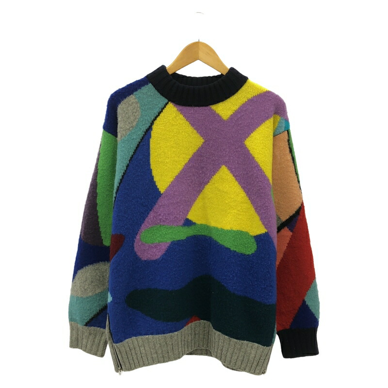 楽天市場】【中古】sacai×KAWS21AW｢Jacquard Knit Poncho