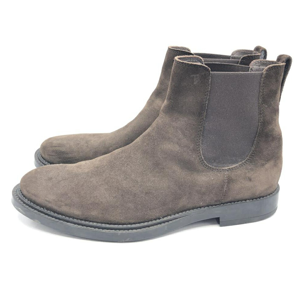 【中古】Tod's スエードサイドゴアブーツ 26cm ブラウン トッズ[17] 14,863円