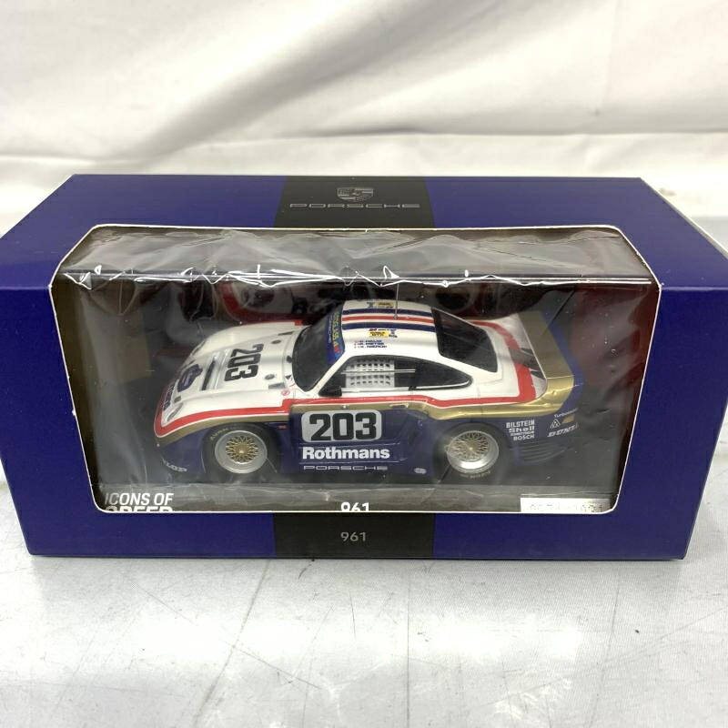 【中古】ミニチャンプス 1/43 ポルシェ 961 #203 24h ルマン 1987[91]
