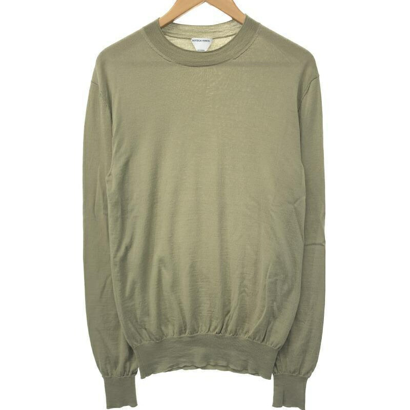 【中古】BOTTEGA VENETA UNIFORM クルーネックニット S カーキ ボッテガヴェネタ[10]