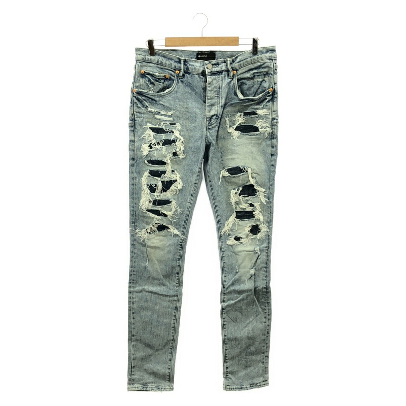 楽天市場】PURPLE BRAND MID RISE SLIM JEAN (P002-BLB:BLACK WASH