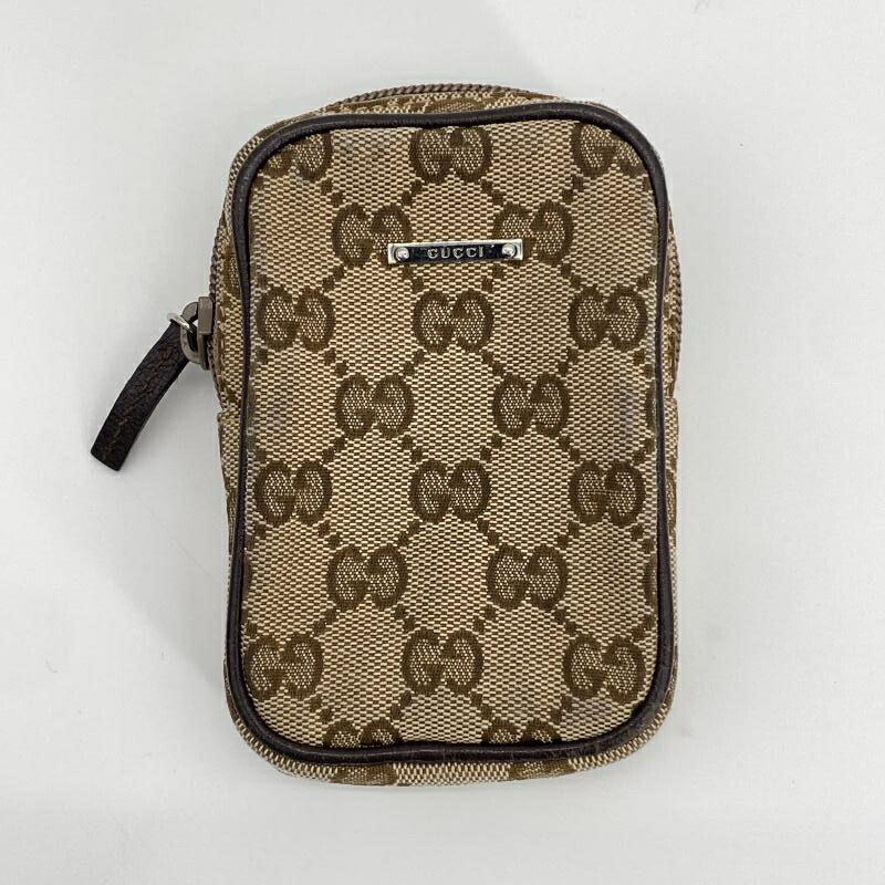 楽天市場】新品同様 グッチ シガレットケース GGキャンバス ベージュGG
