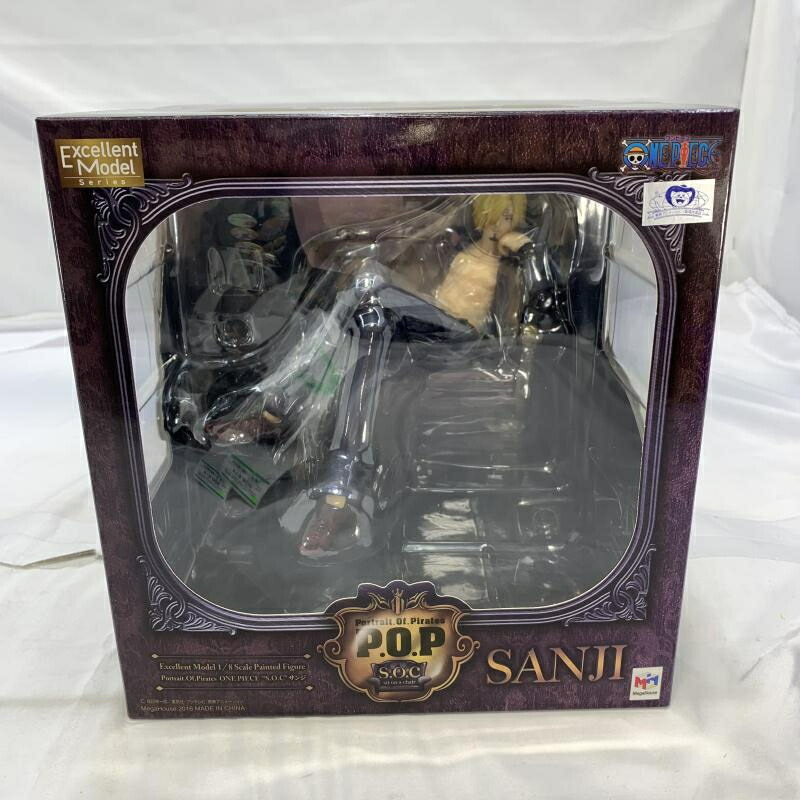【中古】開封/タバコ欠品)MegaHouse P.O.P S.O.C サンジ フィギュア ONE PIECE[19]