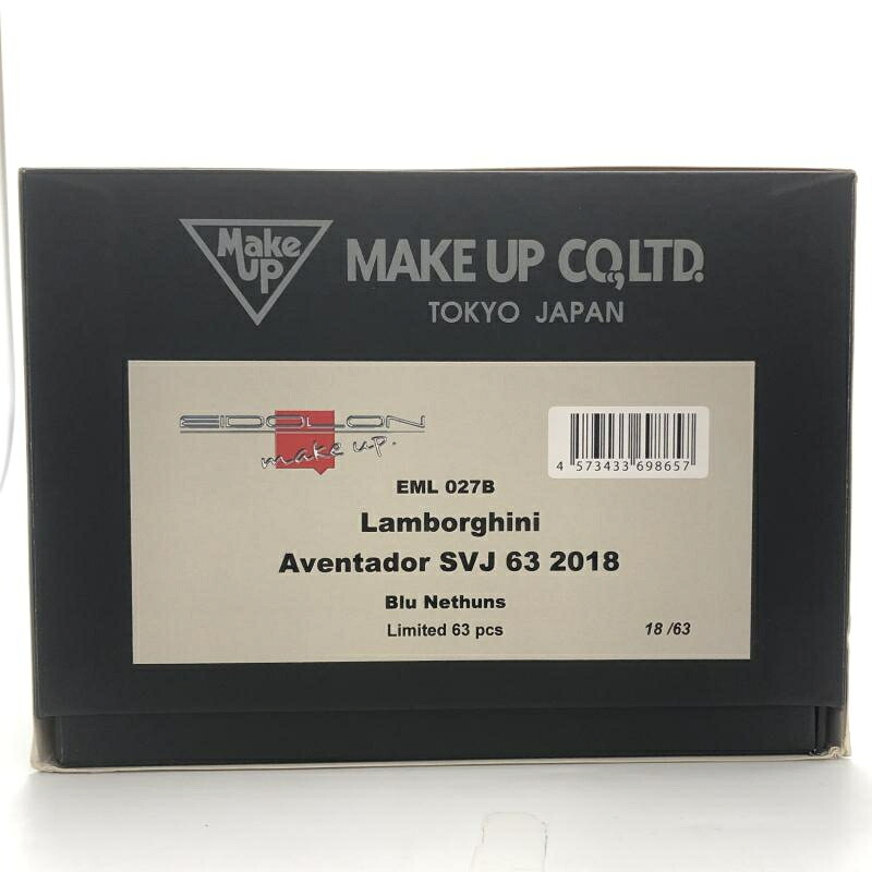【中古】1/18 Lamborghini Aventador SVJ 63 2018(ブルーネザンス) [EML027B][10]