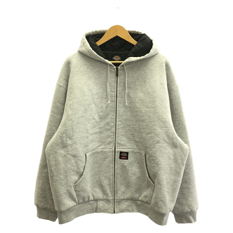 Supreme x Dickies ジップフーディー Supreme Dickies Quilted Lined Zip Up Hooded Sweatshirt Black