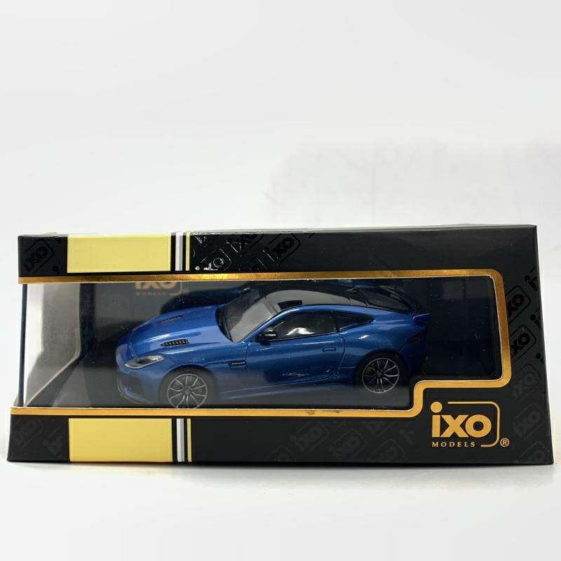 【中古】箱日焼け)1/43 イクソ ジャガー Fタイプ SVR 2016 ブルー[10]