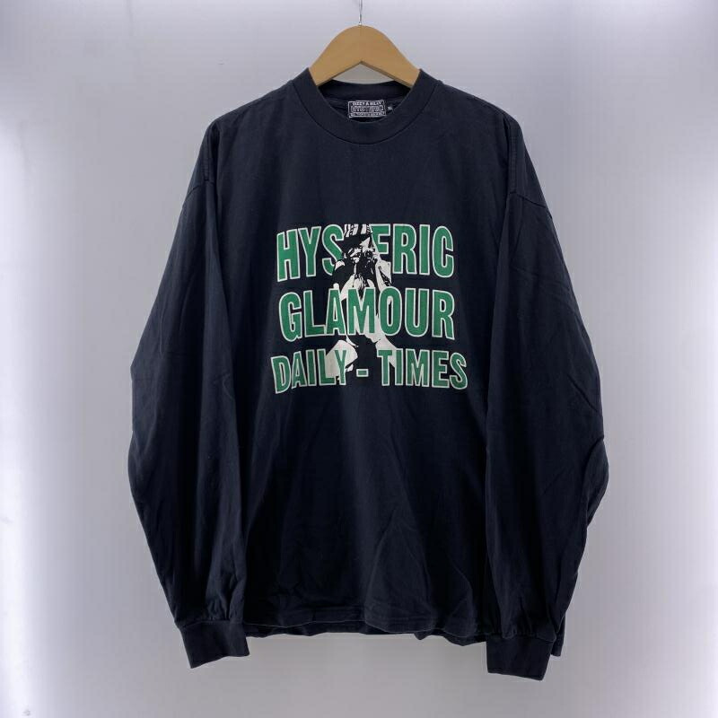 ［未使用］Hysteric Glamour 長袖カットソー ブラック HYSTERIC GLAMOUR（ヒステリックグラマー）の「COMPRESSION LOGO