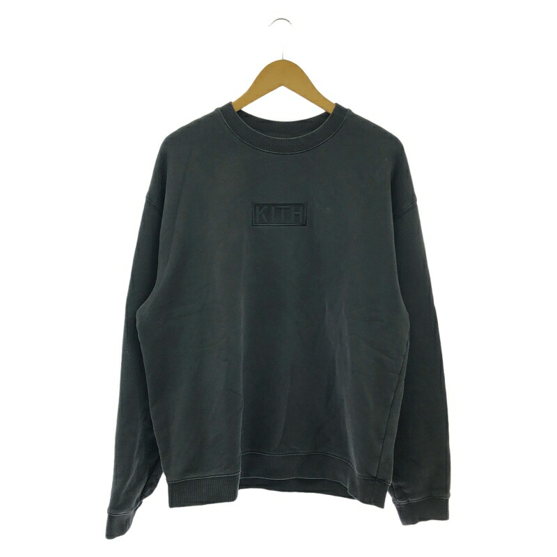 楽天市場】【中古】KITHハーフジップスウェット ブラック サイズ