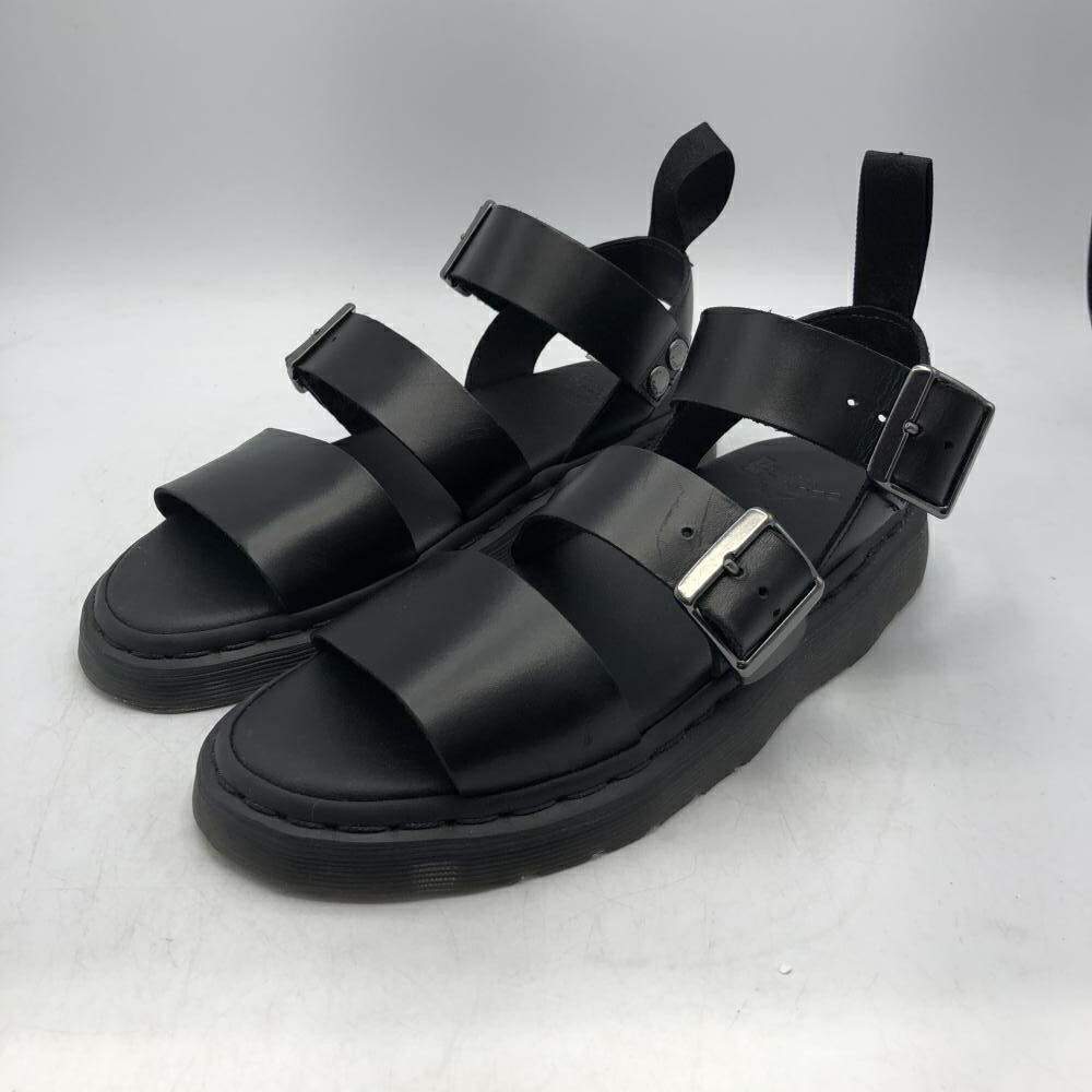 ドクターマーチン　レザー トングサンダル　ブラック　AW006 SK 04 U Dr.Martens(ドクターマーチン) / サンダル/UK4/BLK/レザー/AW006