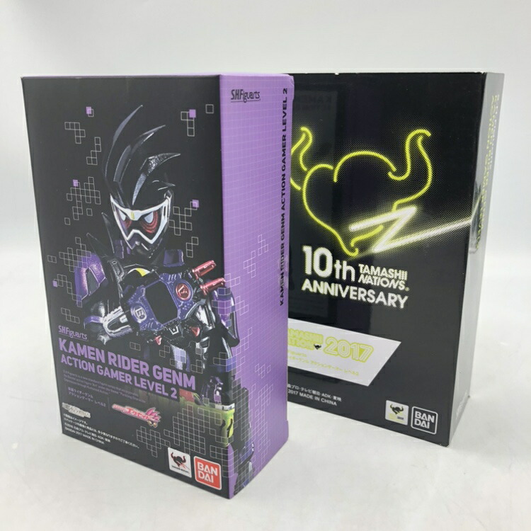 【中古】バンダイ　S.H.Figuarts 仮面ライダーゲンム アクションゲーマー レベル2　開封品、箱傷み有[70]