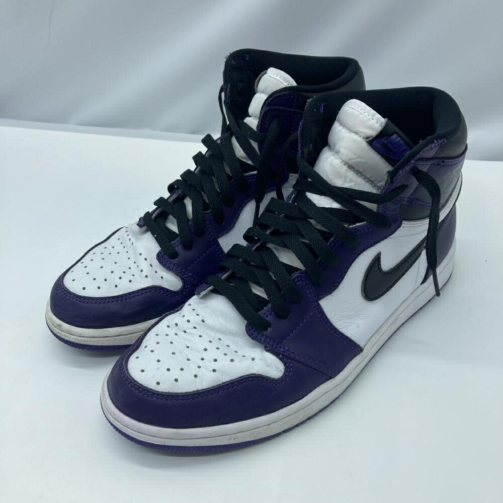 【中古】NIKE AIR JORDAN 1 RETRO HIGH OG Court Purple White/Black サイズ28cm 555088-500 ナイキ パープル ホワイト ブラック[19]