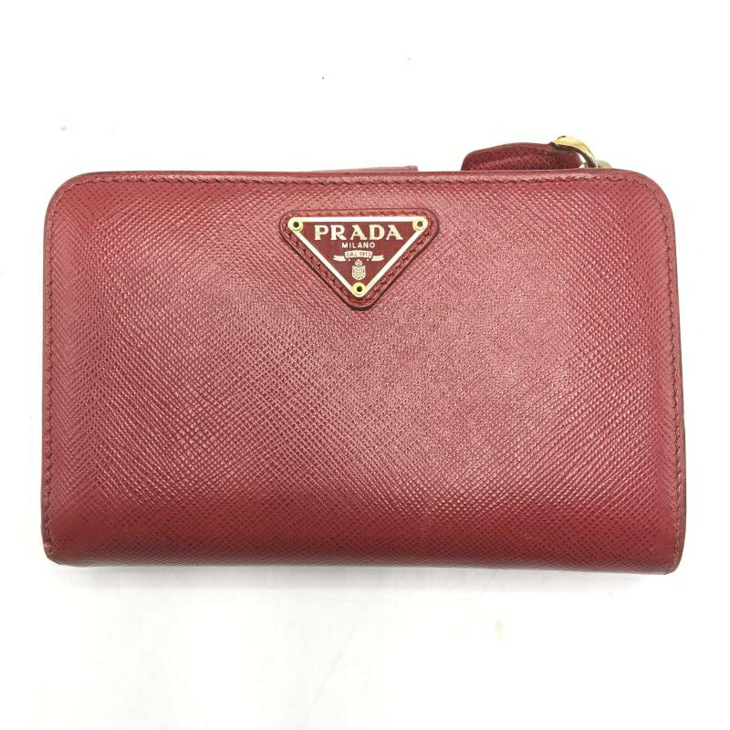 特別値下げ　美品　PRADA プラダ　二つ折り　ミニ　ウォレット　赤　小銭入 楽天市場】プラダ 二つ折り財布 赤の通販