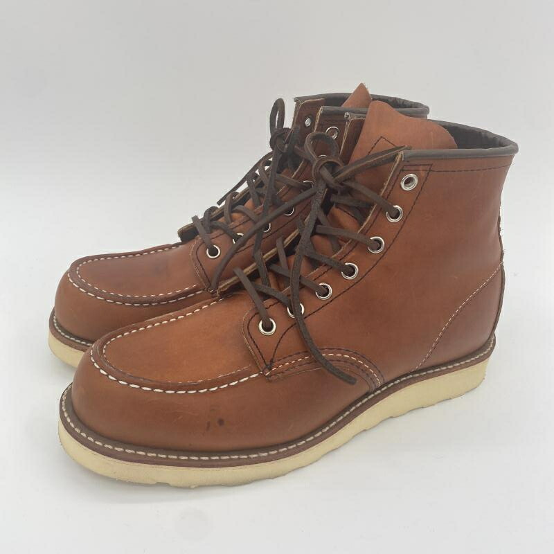 【中古】RED WING 6-inch Classic Moc ブーツ 26cm ブラウン レッドウィング USA製[10]