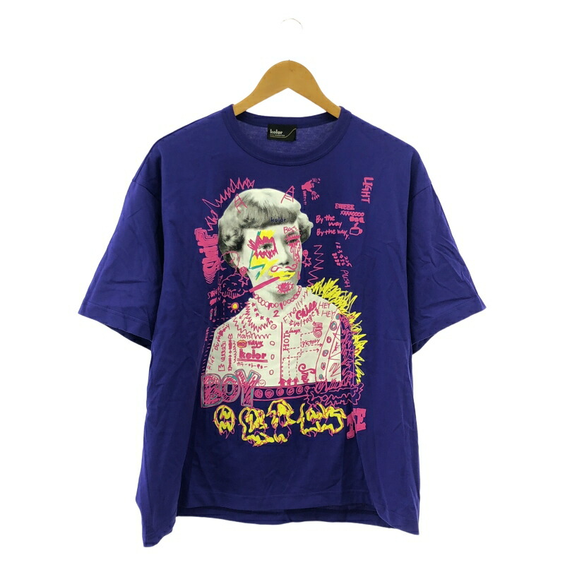 kolor Tシャツ サイズ2 19ss KOLOR(カラー) カラーザトーキョーロゴTシャツ22SCM-T19208S