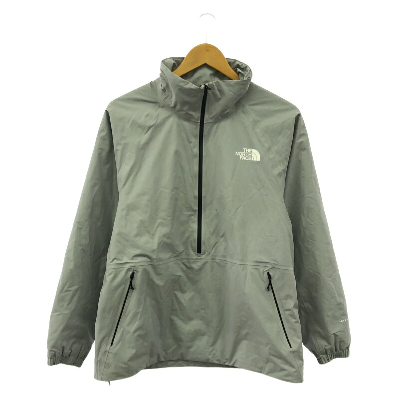 【中古】THE NORTH FACE ハーフジップナイロンジャケット S NY82072 薄墨色[91]
