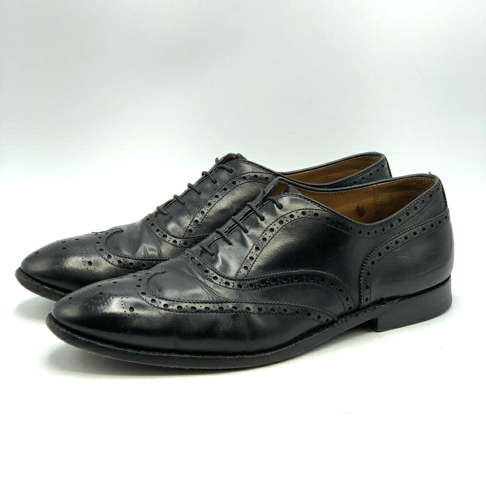 【中古】ALDEN 903 WING TIP BLUCHER 11h ブラック ▲中敷き刻印なし ウィングチップ オールデン[17]