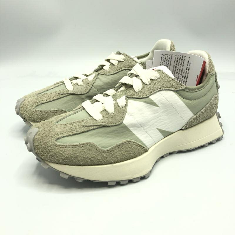 【中古】NB new balance U327LM スニーカー 24cm グリーン グレー ニューバランス[10]
