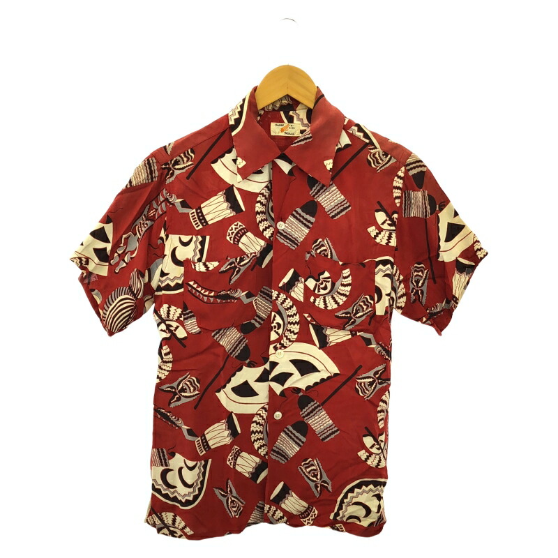 楽天市場】50s ヴィンテージ SEAWANEE 総柄 オープンカラー レーヨン