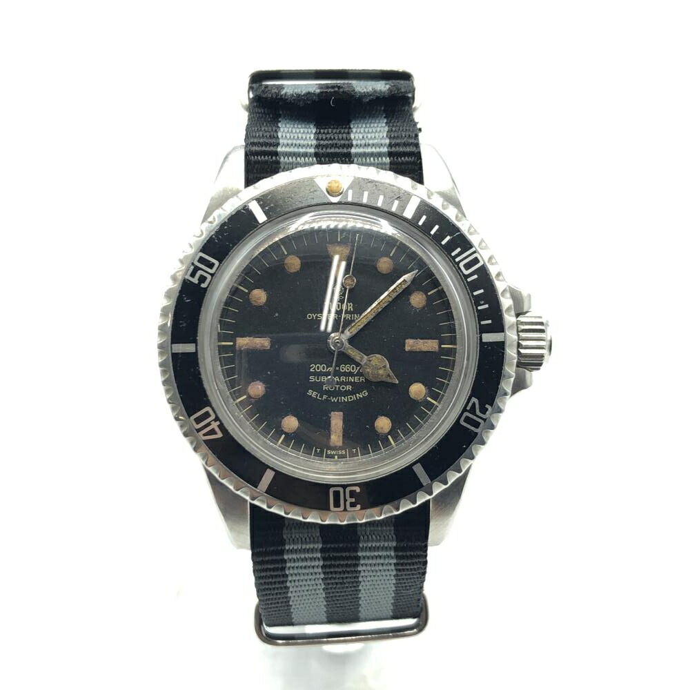【中古】TUDOR 7016/0 Oyster Prince 補欠選手マリーナ 夜光えの具色変わり 針腐食させる有り 構成要素部分品取り替えっこあり 三尺帯社外 チューダー 7016/0 牡蛎 大公[17]
