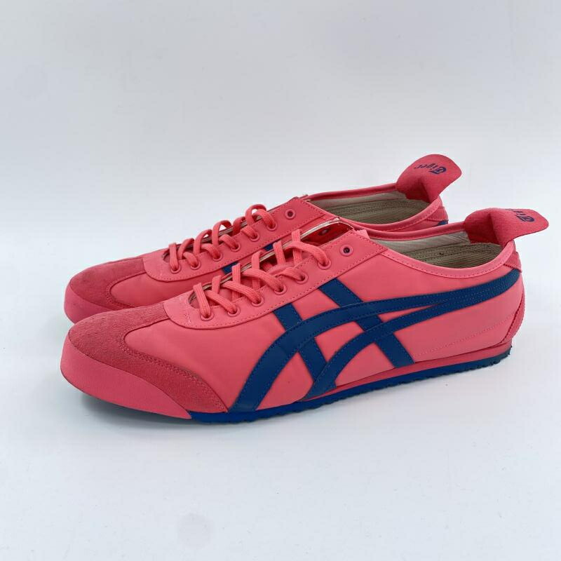 【中古】Onitsuka Tiger MEXICO 66 スニーカー 29cm ピンク ネイビー オニツカタイガー[10]