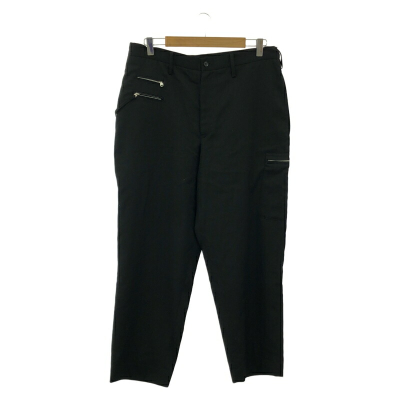 リミフゥ　ウールギャバ　サルエルパンツ Standard W/Gabardine Sarrouel Pants(S Black): LIMI feu｜THE