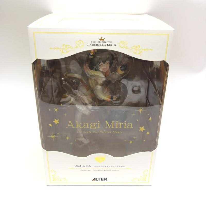 【中古】開封･箱ｲﾀﾐ)1/7 赤城みりあ ﾊﾟｰﾃｨｰﾀｲﾑ･ｺﾞｰﾙﾄﾞVer.[18]