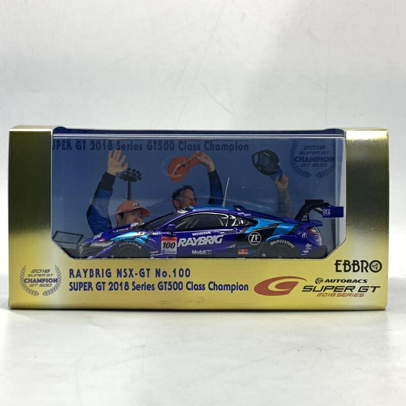 【中古】1/43 EBBRO RAYBRIG NSX-GT SUPER GT GT500 2018 Champion Car[10]