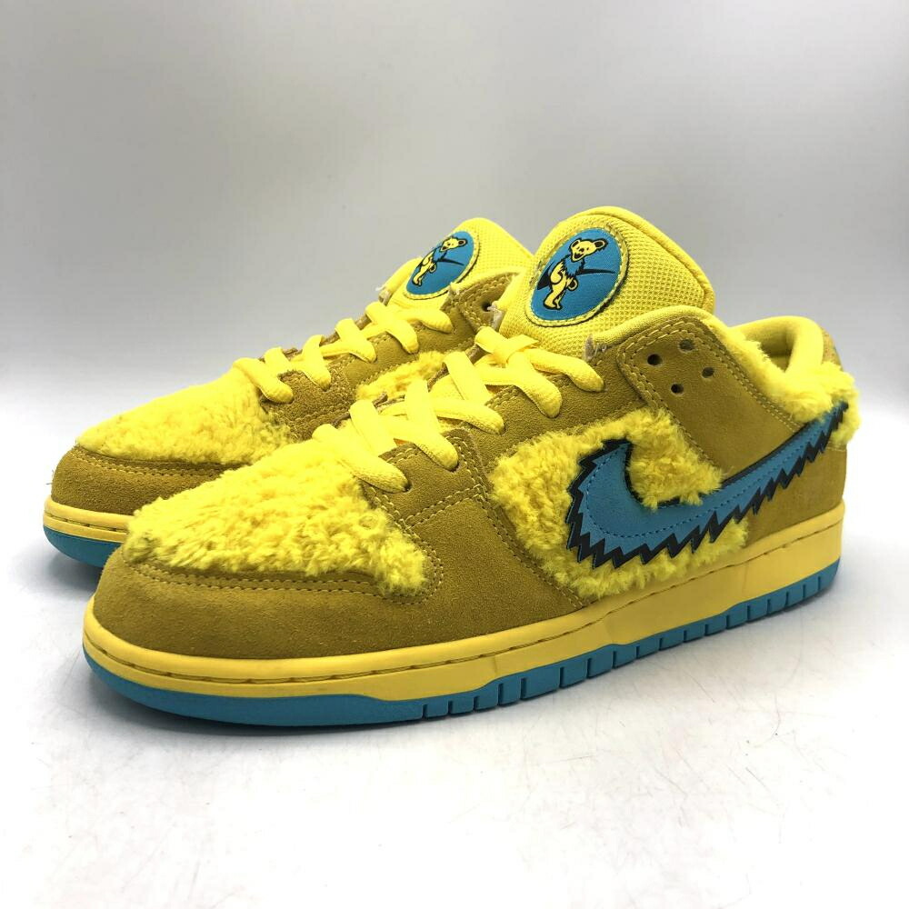 【中古】NIKE×Grateful Dead  SB Dunk Low Yellow Bear CJ5378-700 大きさ27糎 ナイキ×グレイトフルデッドダンク[17]