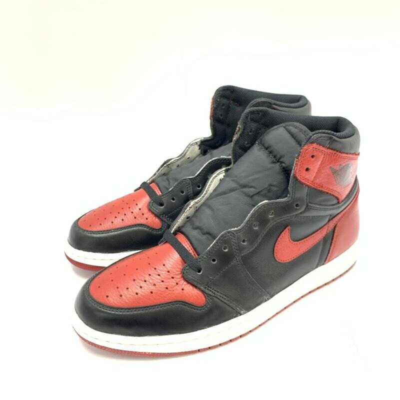 【中古】NIKE AIR JORDAN 1 RETRO HIGH OG BRED 30.0cm 555088-001 ナイキ[92]