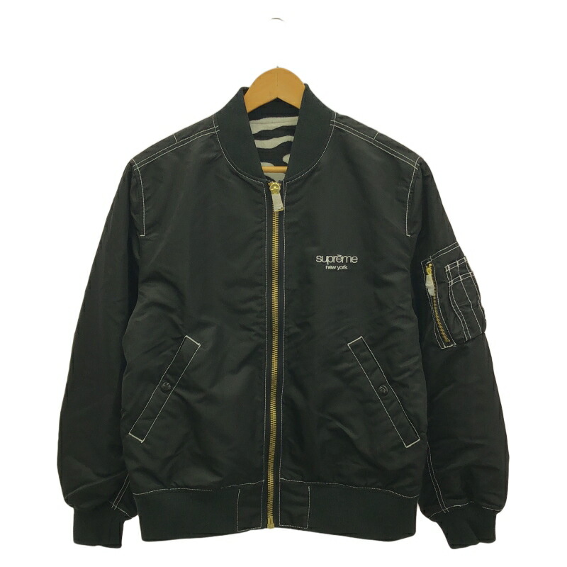 Supreme カーキ リバーシブル MA-1 フライトジャケット ブルゾン Supreme カーキ リバーシブル MA-1 フライトジャケット ブルゾン