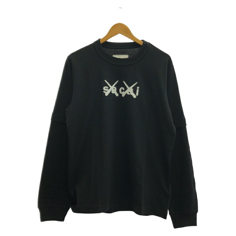 SACAI × KAWS Flock Print Long Sleeveサイズ4 SACAI × KAWS Flock Print Long Sleeveサイズ4