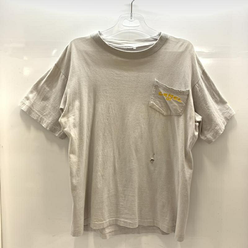 【中古】80s CAMEL 両面プリントポケT Lサイズ ▲タグ欠損、背面ダメージあり キャメル[92]