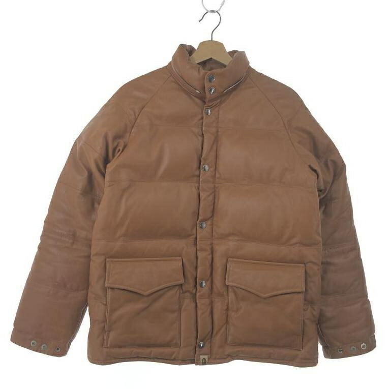 楽天市場】A BATHING APE(エイプ)LEATHER CLASSIC DOWN JACKET