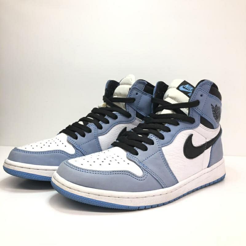 【中古】NIKE AIR JORDAN 1 HIGH OG UNIVERSITY BLUE 27.5珊 555088-134 ナイキ エアジョーダン1 ご機嫌 OG ユニバーシティブルー[66] 靴-メンズ靴
