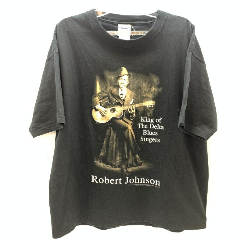 【中古】90s Robert Johnson King Of The Delta Blues Tシャツ Lサイズ Jerzeesボディ ジャージーズ[92]