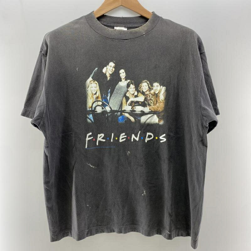 【中古】SAINT MICHAEL FRD-SS TEE FRIENDS/BLACK ブラック サイズM SM-HR8-0000-C56　セントマイケル[24]