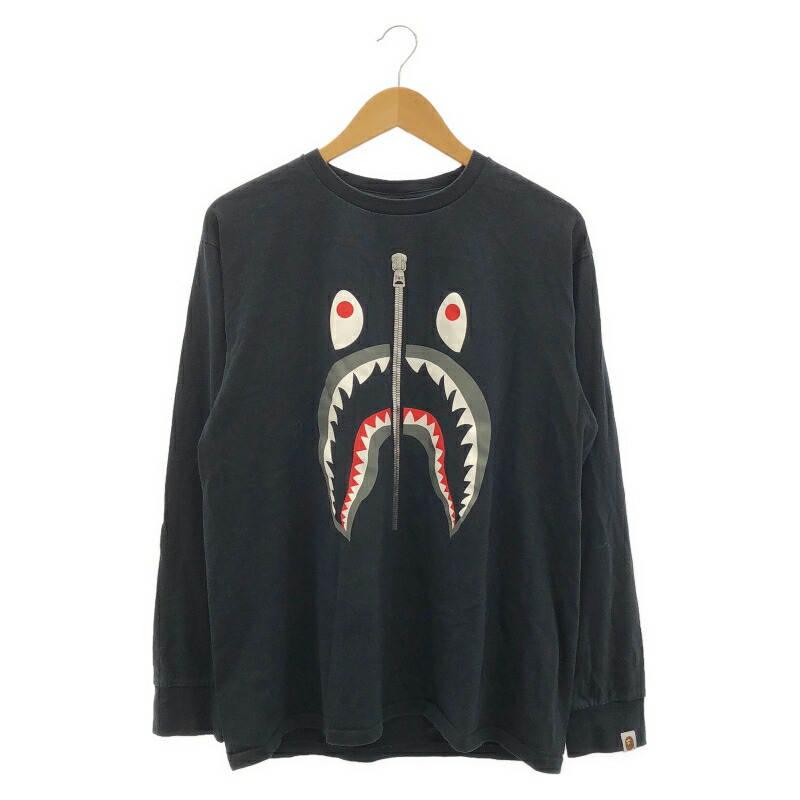 楽天市場】アベイシングエイプ シャーク スリーブ Tシャツ 長袖