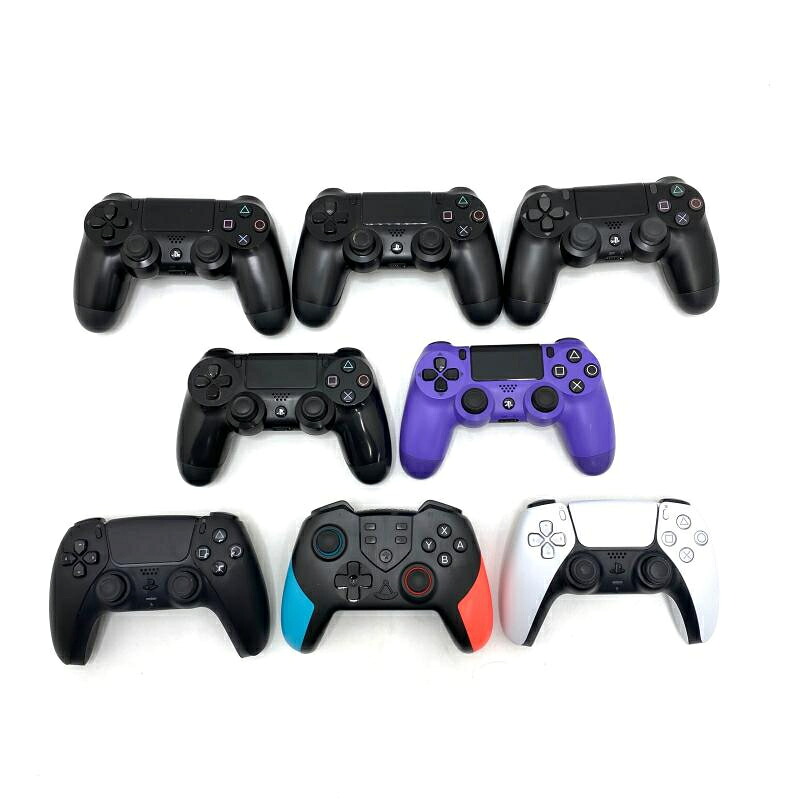 【中古】ｹﾞｰﾑOP）【ｼﾞｬﾝｸ】ｺﾝﾄﾛｰﾗｰ8台まとめｾｯﾄ PS5×2 PS4×5 Switch×1 動作未確認[95]