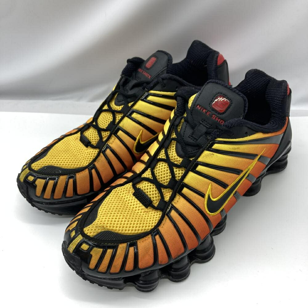 【中古】NIKE SHOX TL 28.5珊 AV3595-004 Sunrise ナイキ ショックス オレンジ色 黄み[19] メンズ靴-靴