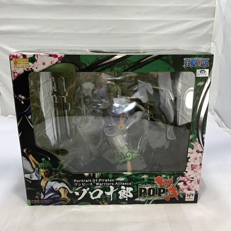 【中古】開封/箱傷み)MegaHouse P.O.P Warriors Alliance ゾロ十郎 フィギュア ONE PIECE[19]