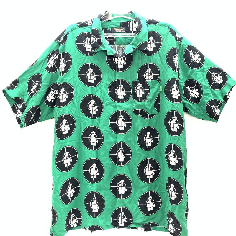 【中古】Supreme×UNDERCOVER Public Enemy Shirt 緑 XL シュプリーム アンダーカバー[92]