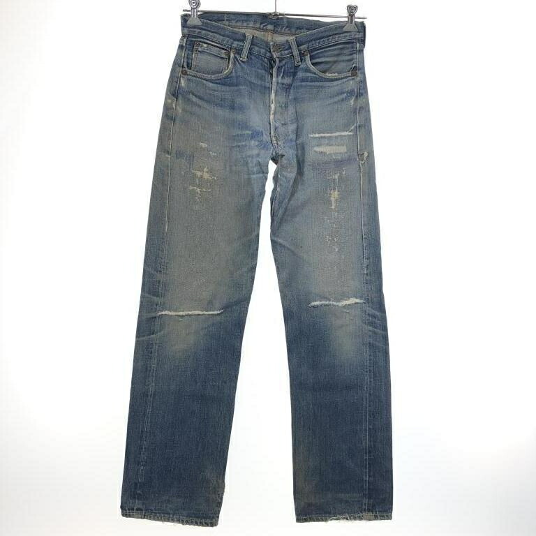 【中古】LEVI'S 501 デニムパンツ ブルー リーバイス ボタン裏16 ビッグE[10]｜お宝創庫