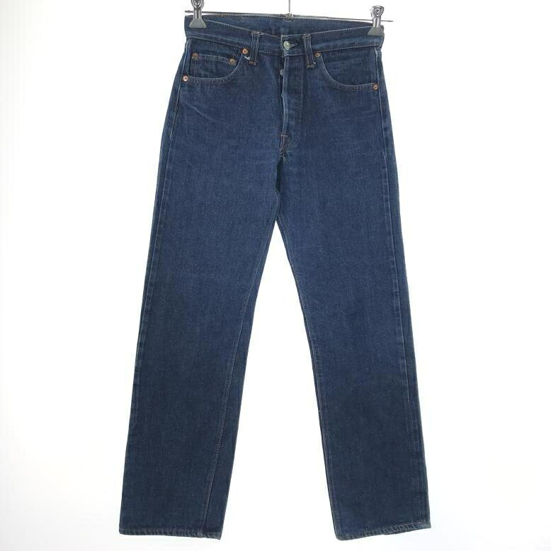 【中古】LEVI'S デニムパンツ ブルー リーバイス ボタン裏6 スモールe[10]｜お宝創庫