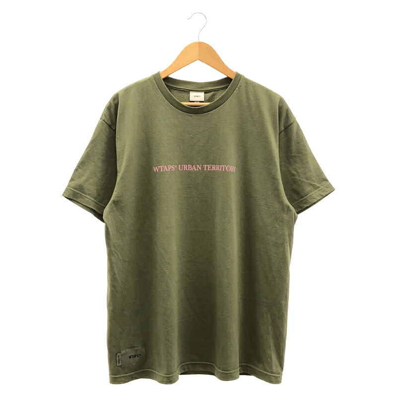 【中古】WTAPS 刷り上げるTee 02 カーキ ダブルタップス[10]