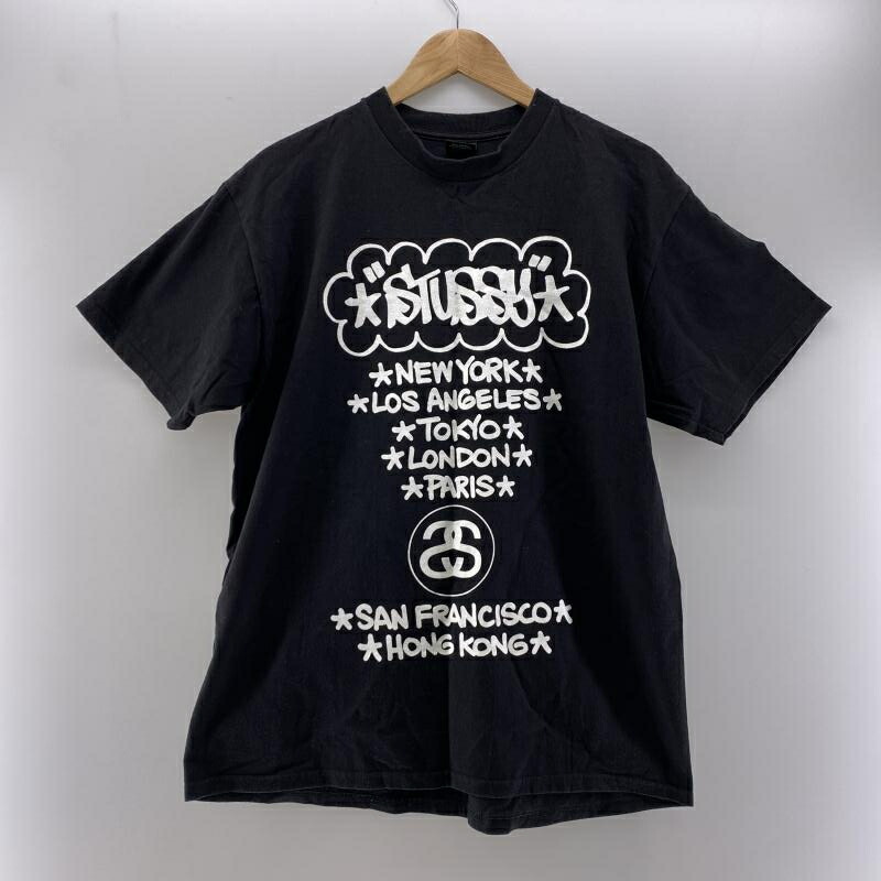 Stussy オズワルド ブラック Tシャツ Tシャツ OSWALD オズワルド ディズニー 半袖 L 黒 ブラック