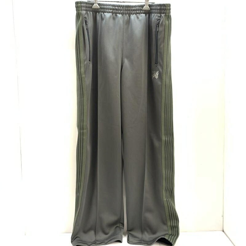 【中古】NEEDLES　トラックパンツ　ストレート　オリーブ　L　OT1624　ニードルズ[92]