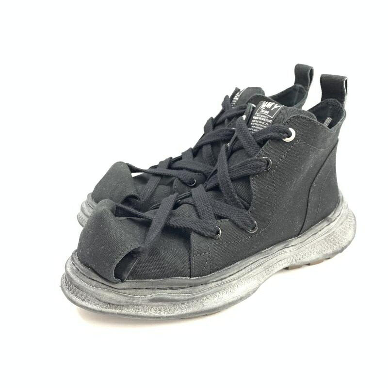 【中古】MIHARA YASUHIRO Roll Toe Staning Shoes 40 ブラック　ミヤハラヤスヒロ[92]
