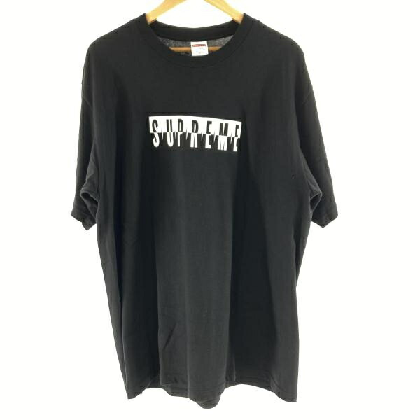 【中古】Supreme 25FW Split Tee サイズXL シュプリーム ブラック Tシャツ スプリット[19]